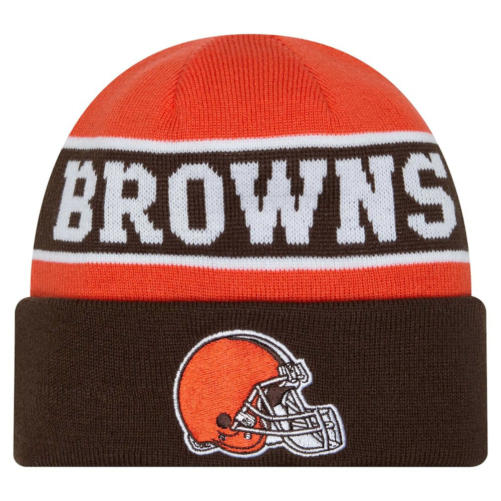 Cleveland Browns New Era Youth Active Reversible Cuffed Knit Hat Brown - NFL