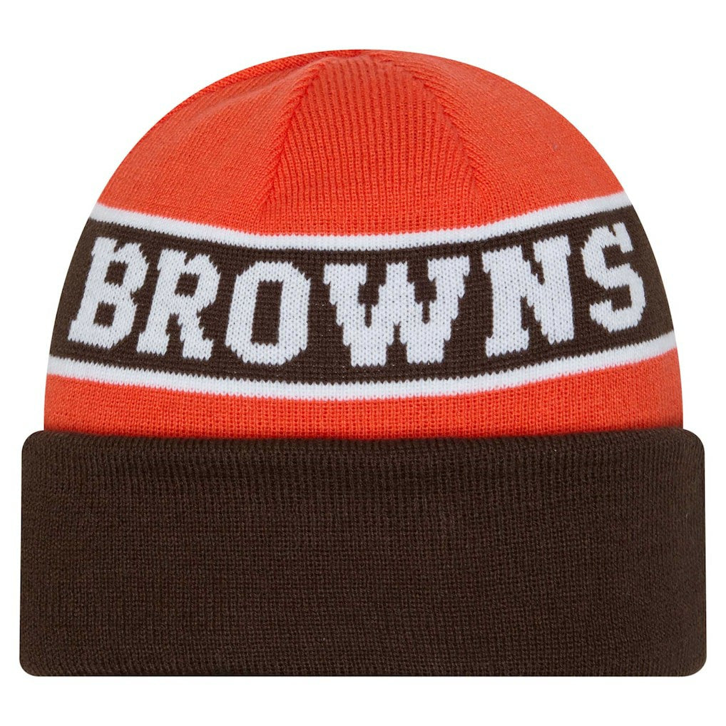Cleveland Browns New Era Youth Active Reversible Cuffed Knit Hat Brown - NFL