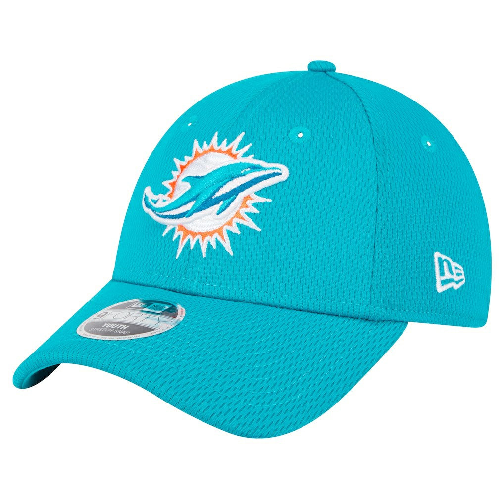 Miami Dolphins New Era Preschool Main 9FORTY Adjustable Hat Aqua - NFL