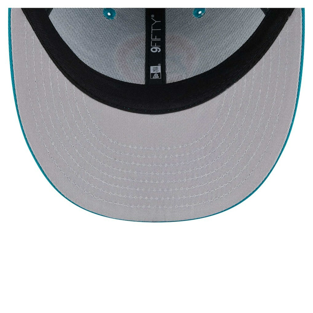 Miami Dolphins New Era Main Low Profile 9FIFTY Snapback Hat Aqua - NFL
