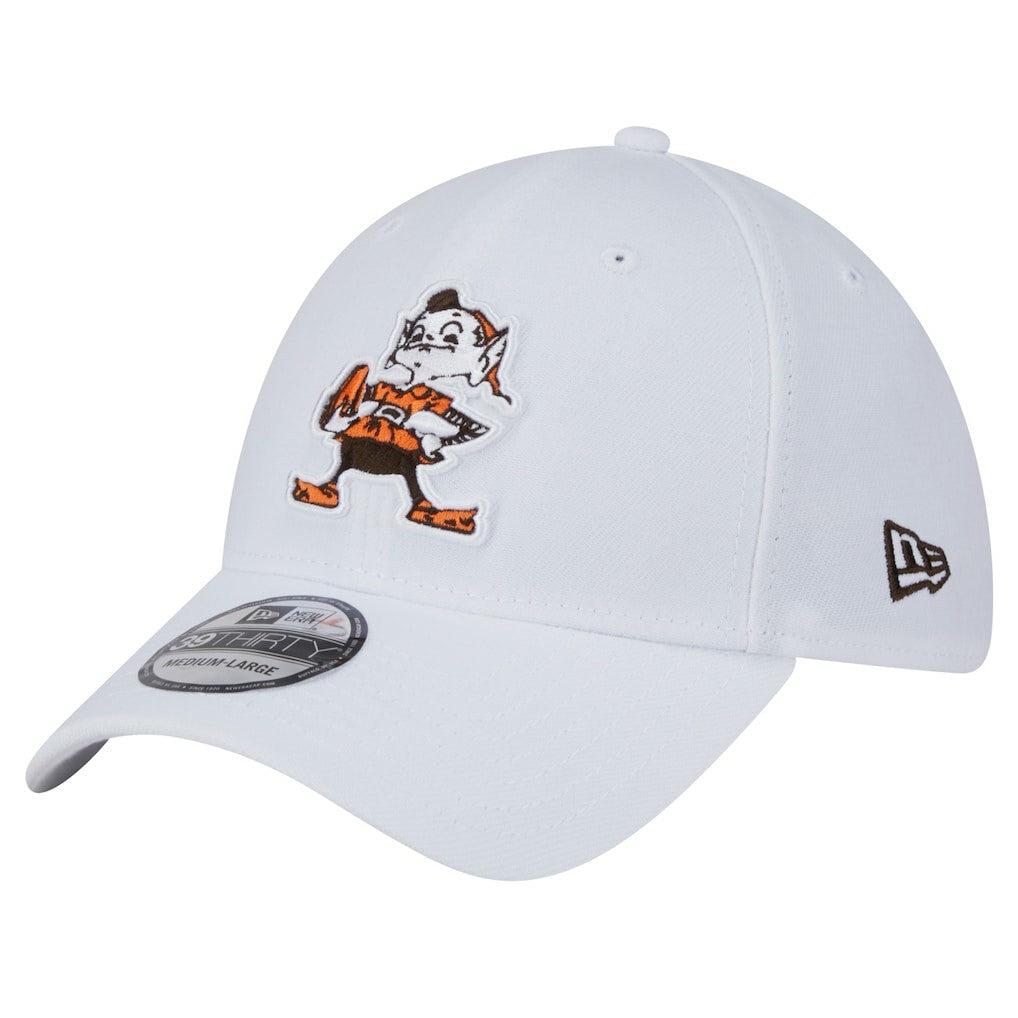 Cleveland Browns New Era Throwback 39THIRTY Flex Hat White - NFL