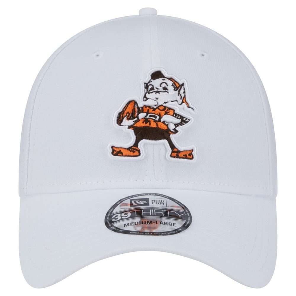 Cleveland Browns New Era Throwback 39THIRTY Flex Hat White - NFL