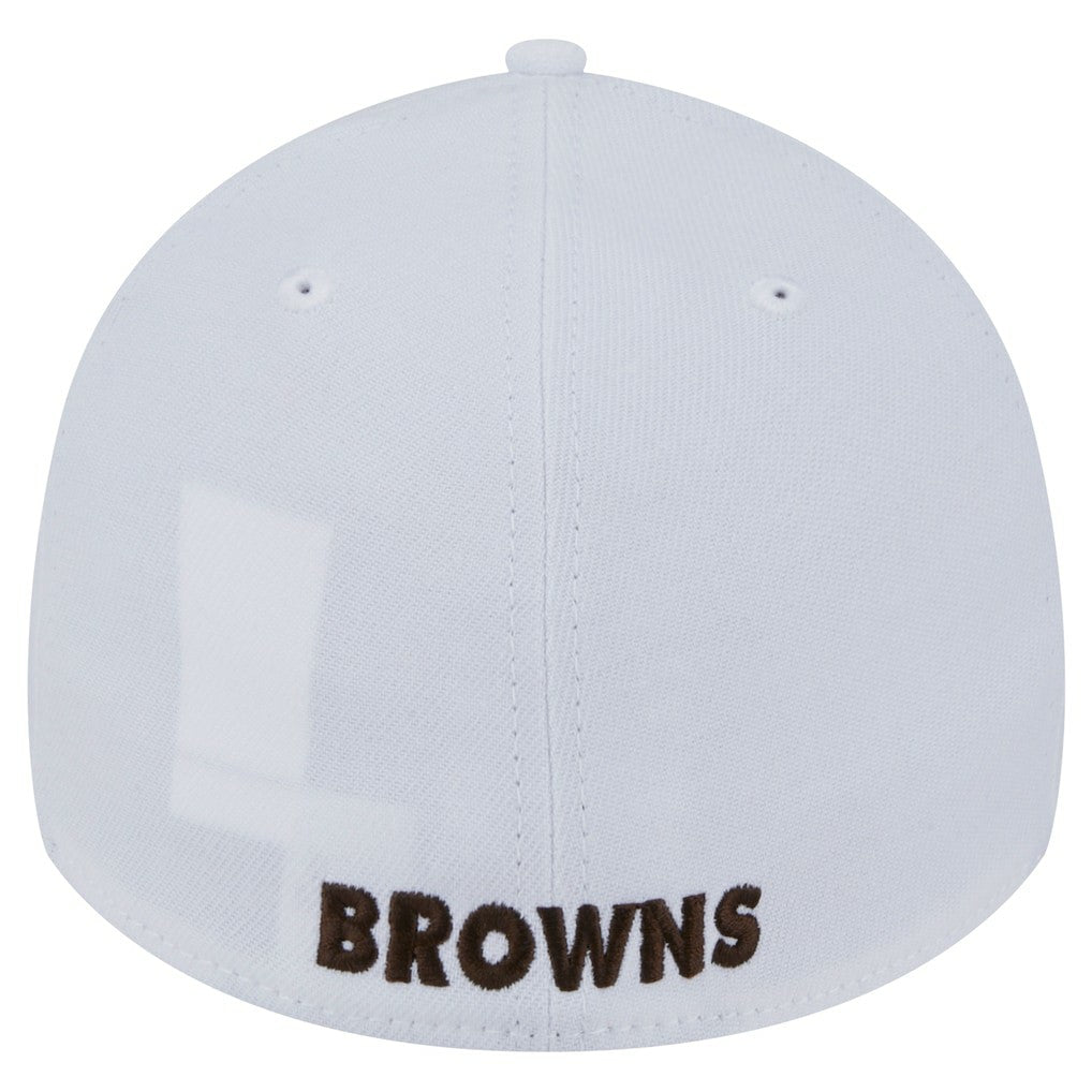 Cleveland Browns New Era Throwback 39THIRTY Flex Hat White - NFL