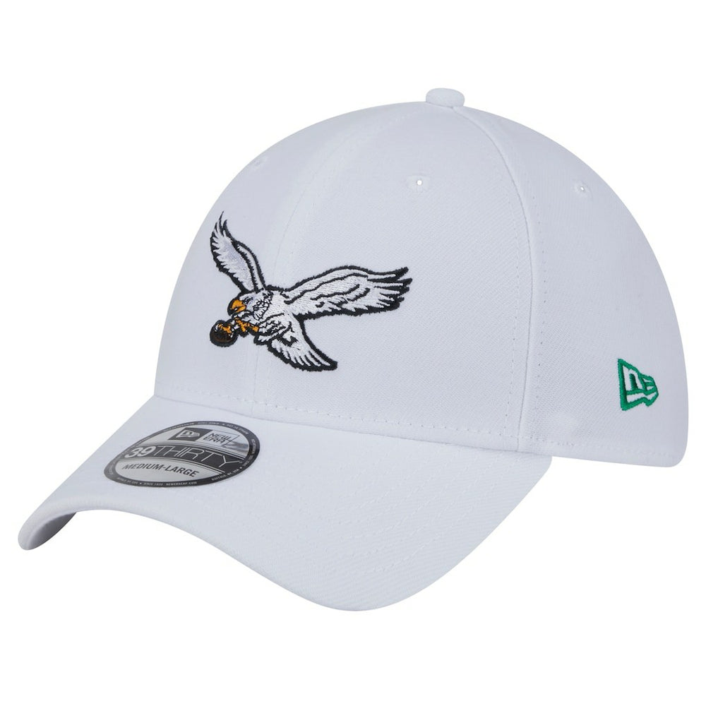 Philadelphia Eagles New Era Throwback 39THIRTY Flex Hat White - NFL