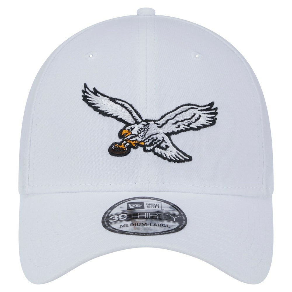 Philadelphia Eagles New Era Throwback 39THIRTY Flex Hat White - NFL