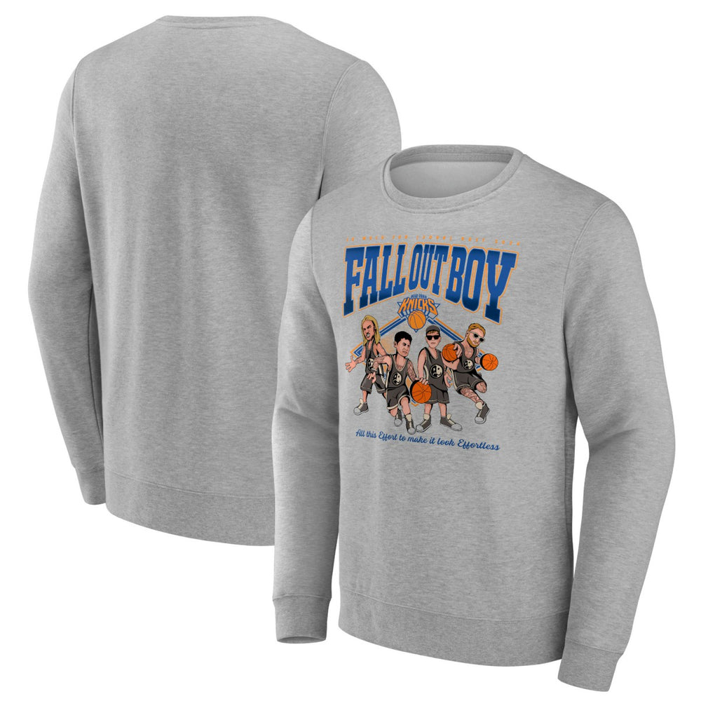 Fanatics - Fall Out Boy x New York Knicks So Much For (2our) Dust Fleece Pullover Sweatshirt - Gray