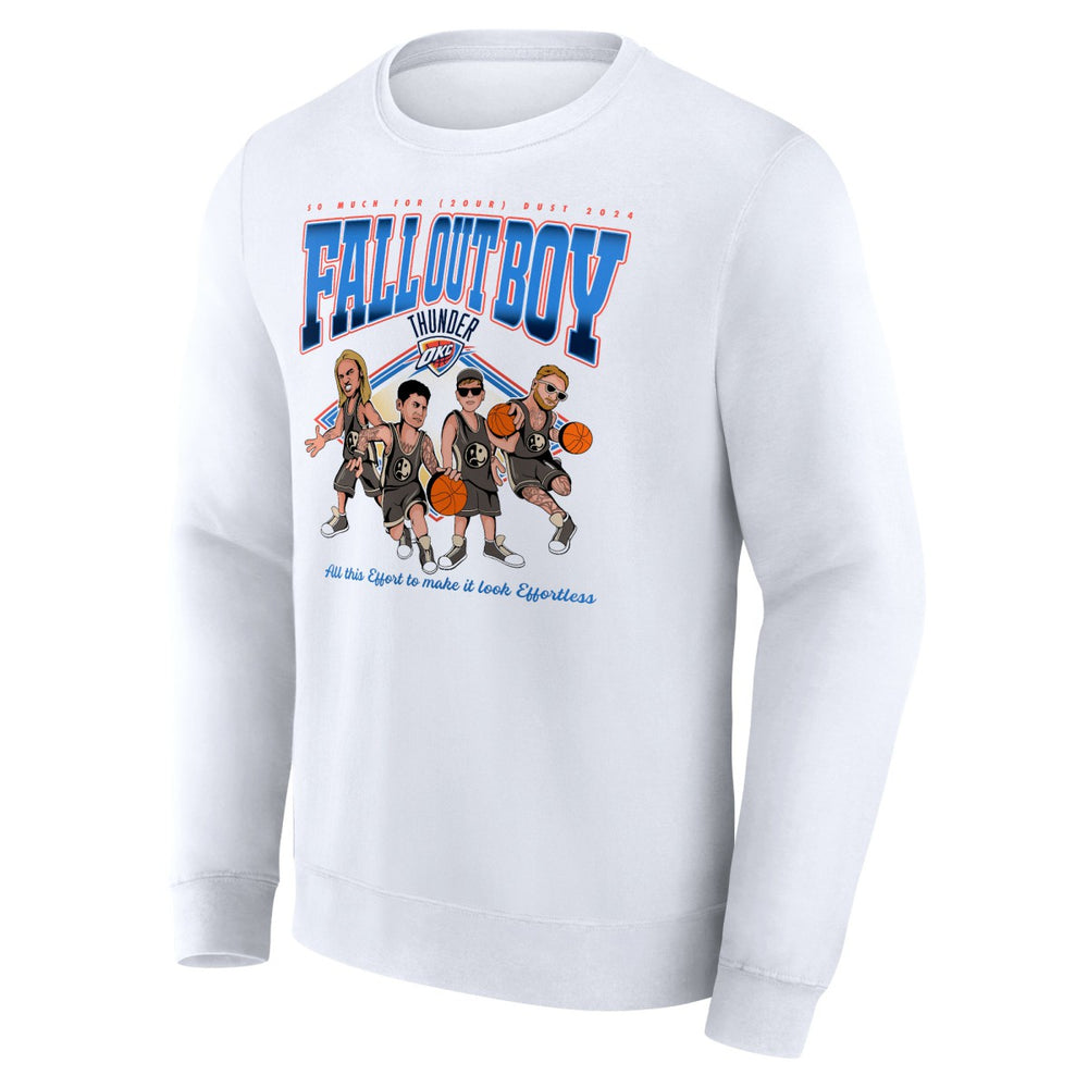 Fanatics - Fall Out Boy x Oklahoma City Thunder So Much For (2our) Dust Fleece Pullover Sweatshirt - White