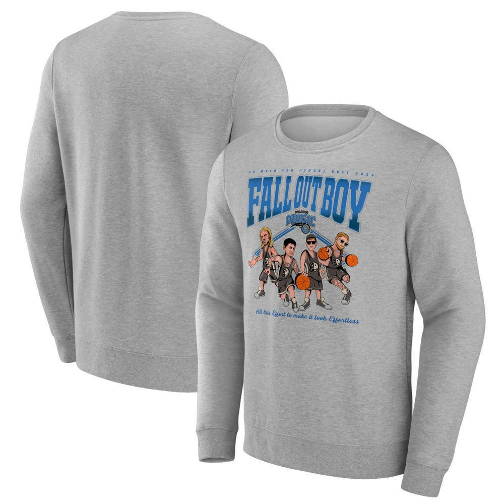 Fanatics - Fall Out Boy x Orlando Magic So Much For (2our) Dust Fleece Pullover Sweatshirt - Gray