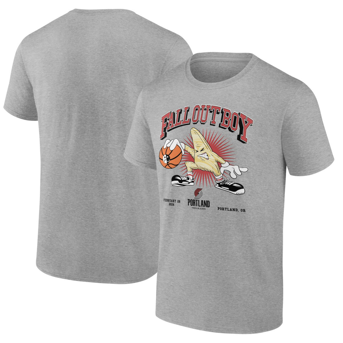 Fanatics - Fall Out Boy x Portland Trail Blazers So Much For (2our) Dust T-Shirt - Gray
