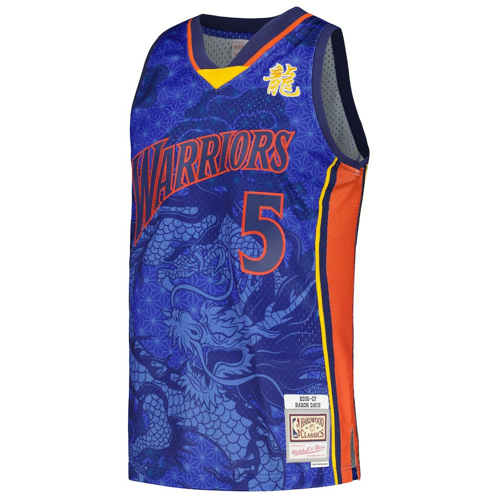 Baron Davis Golden State Warriors 2006/07 Hardwood Classics Asian Heritage 6.0 Swingman Throwback Player Jersey sale - Royal | NBA Jerseys