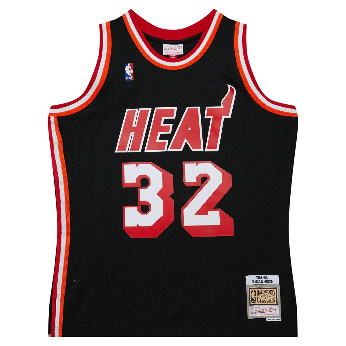 Mitchell & Ness - Harold Miner Miami Heat 1992/93 Hardwood Classics Swingman Throwback Jersey - Black