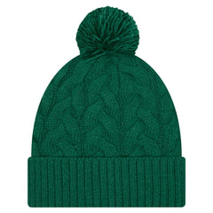New York Jets New Era Women's Cable Cuffed Knit Hat with Pom Green - NFL
