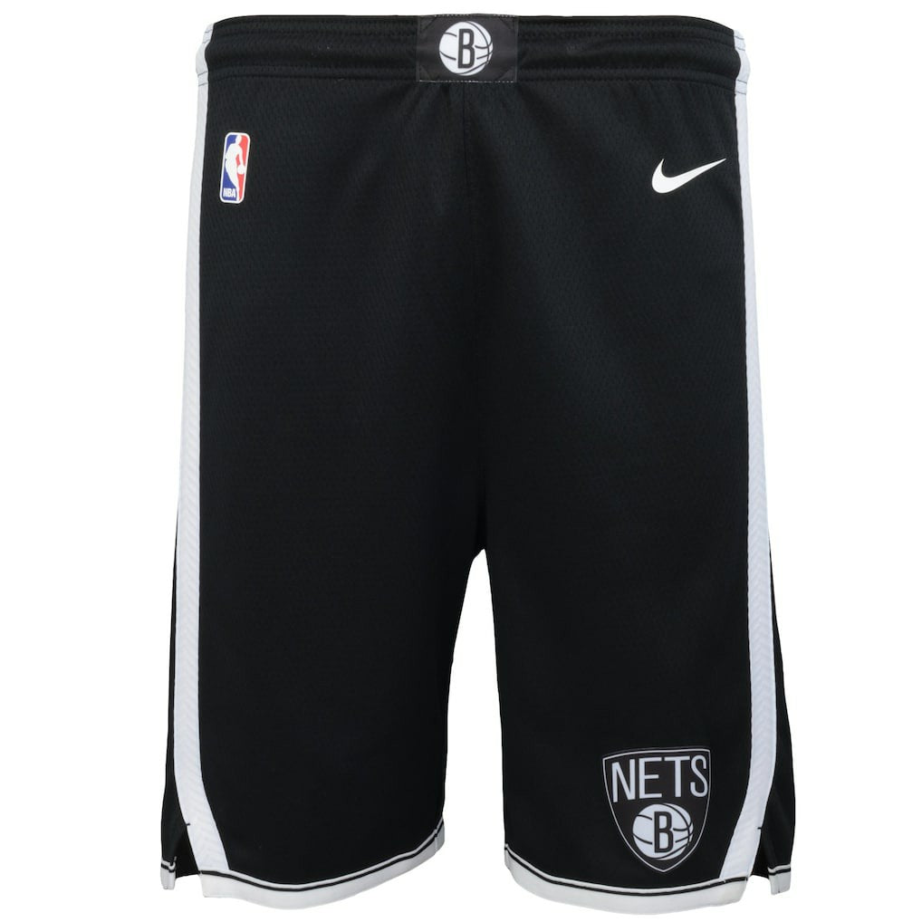 Nike - Brooklyn Nets Youth Swingman Performance Shorts - Black - Icon Edition