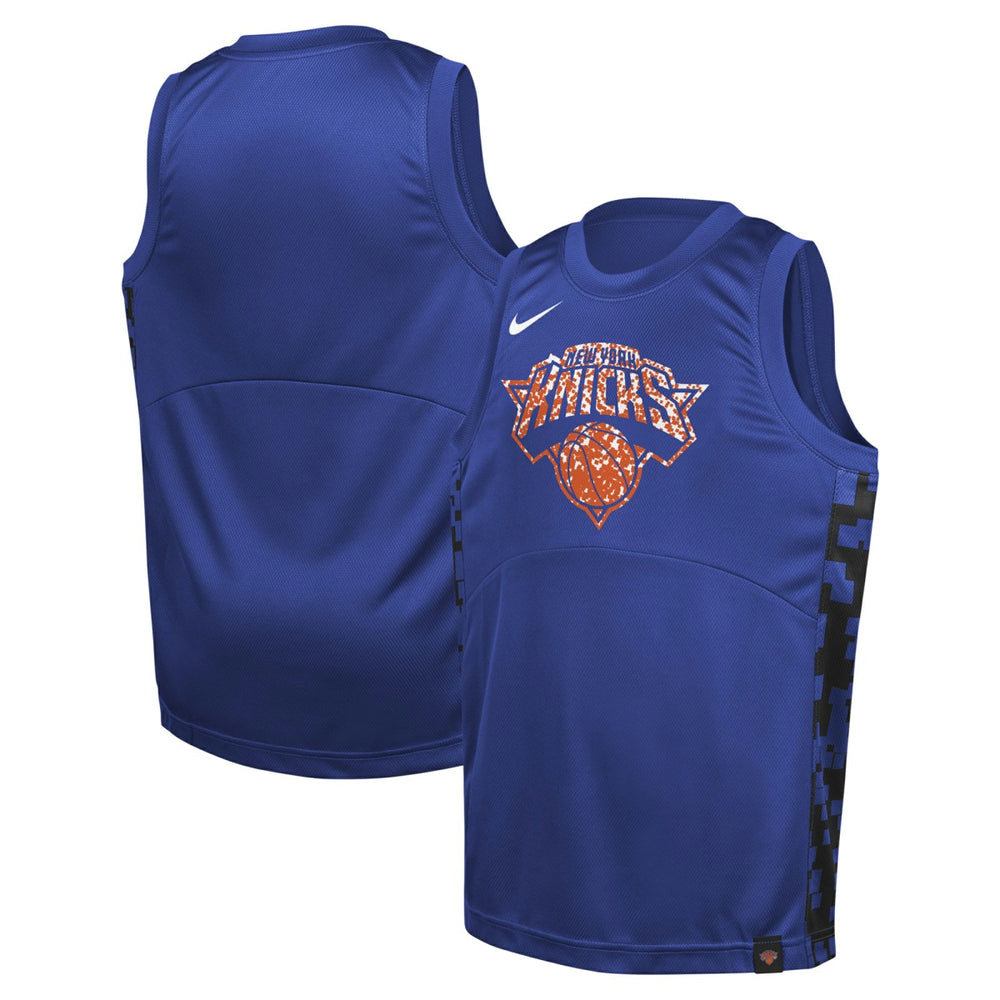 Nike - New York Knicks Youth Courtside Starting Five Team Jersey - Blue