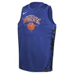 Nike - New York Knicks Youth Courtside Starting Five Team Jersey - Blue