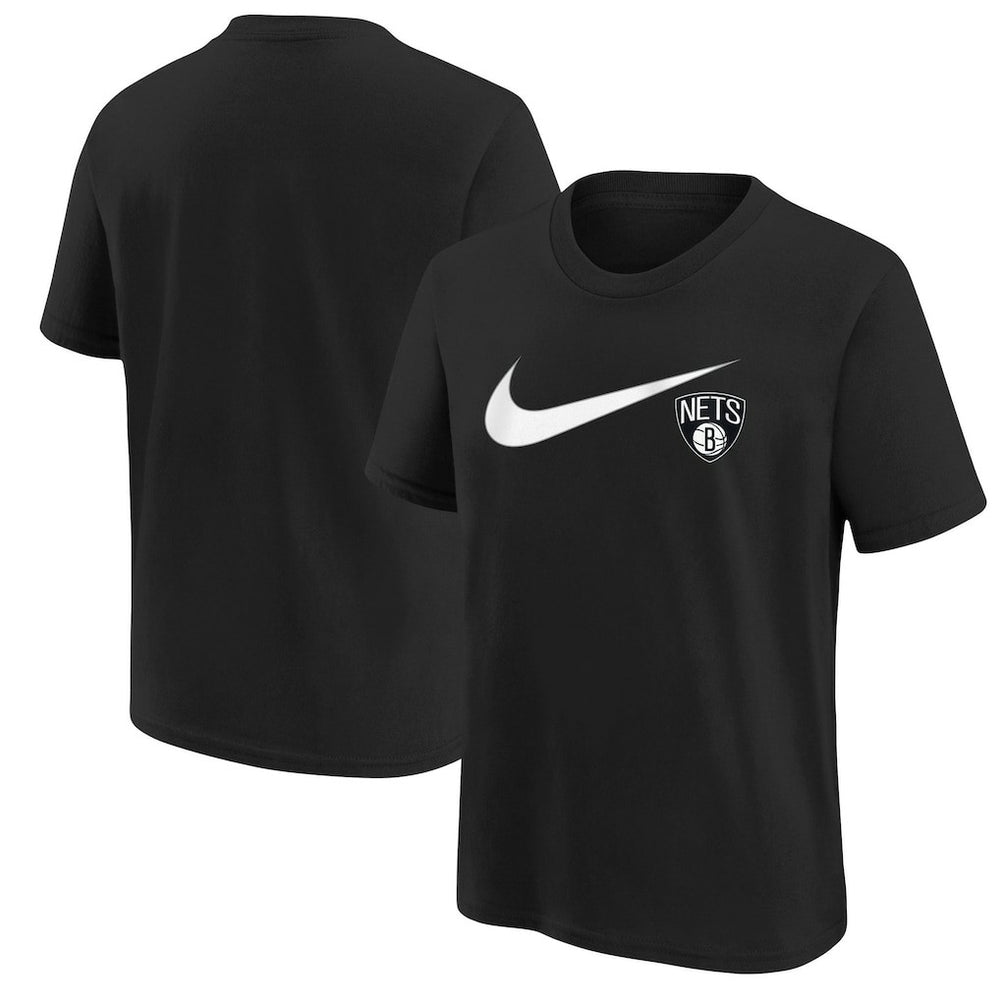 Nike - Brooklyn Nets Youth Swoosh T-Shirt - Black