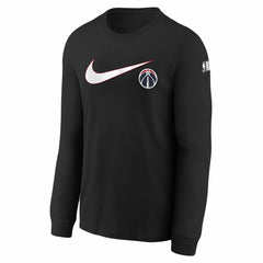 Nike - Washington Wizards Youth Swoosh Long Sleeve T-Shirt - Black