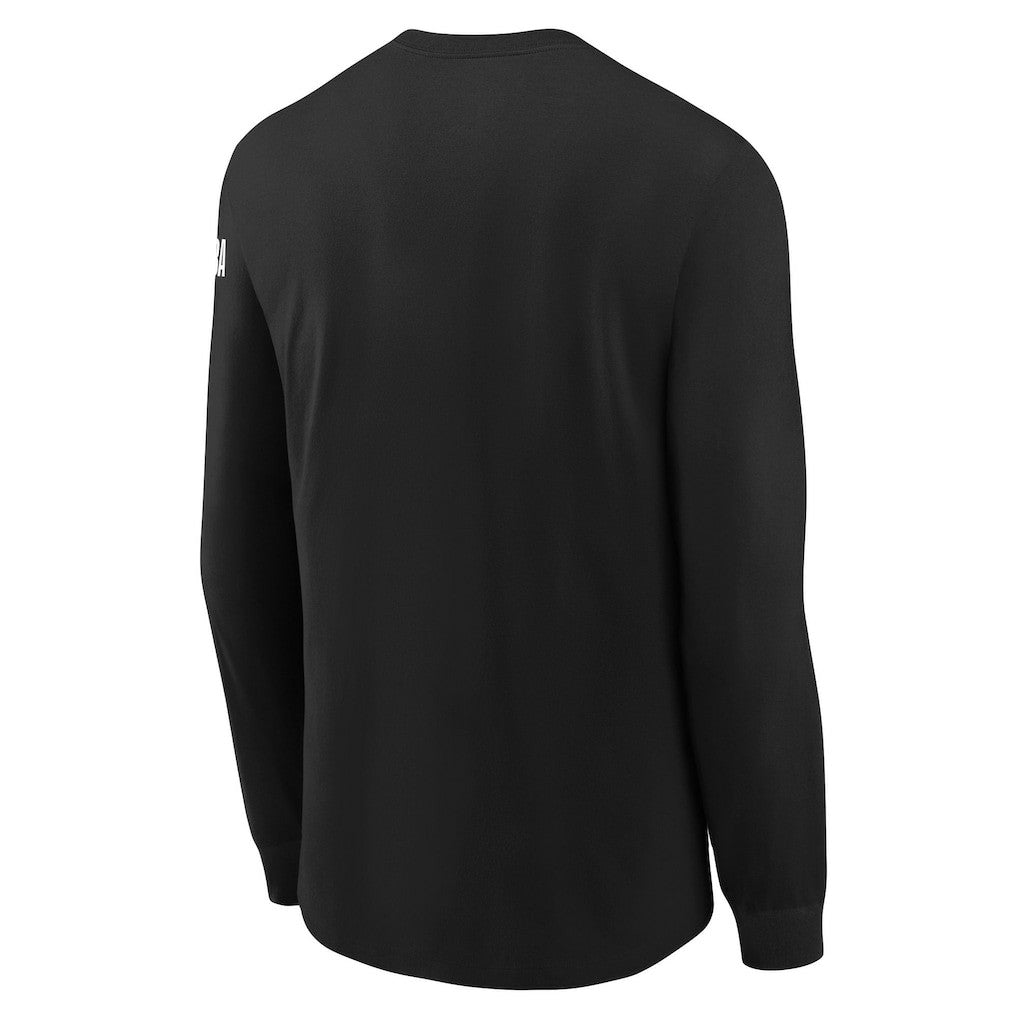 Nike - Brooklyn Nets Youth Swoosh Long Sleeve T-Shirt - Black
