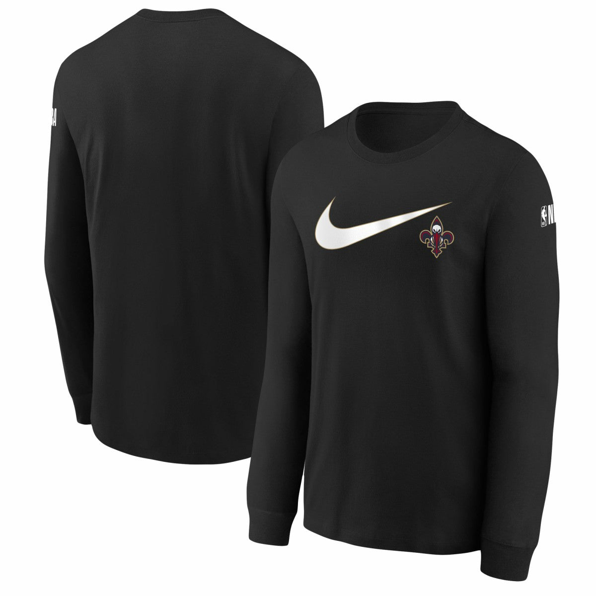 Nike - New Orleans Pelicans Youth Swoosh Long Sleeve T-Shirt - Black