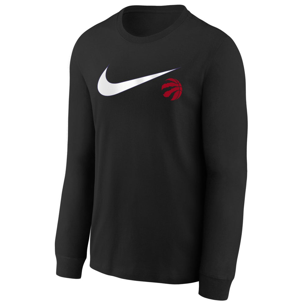 Nike - Toronto Raptors Youth Swoosh Long Sleeve T-Shirt - Black