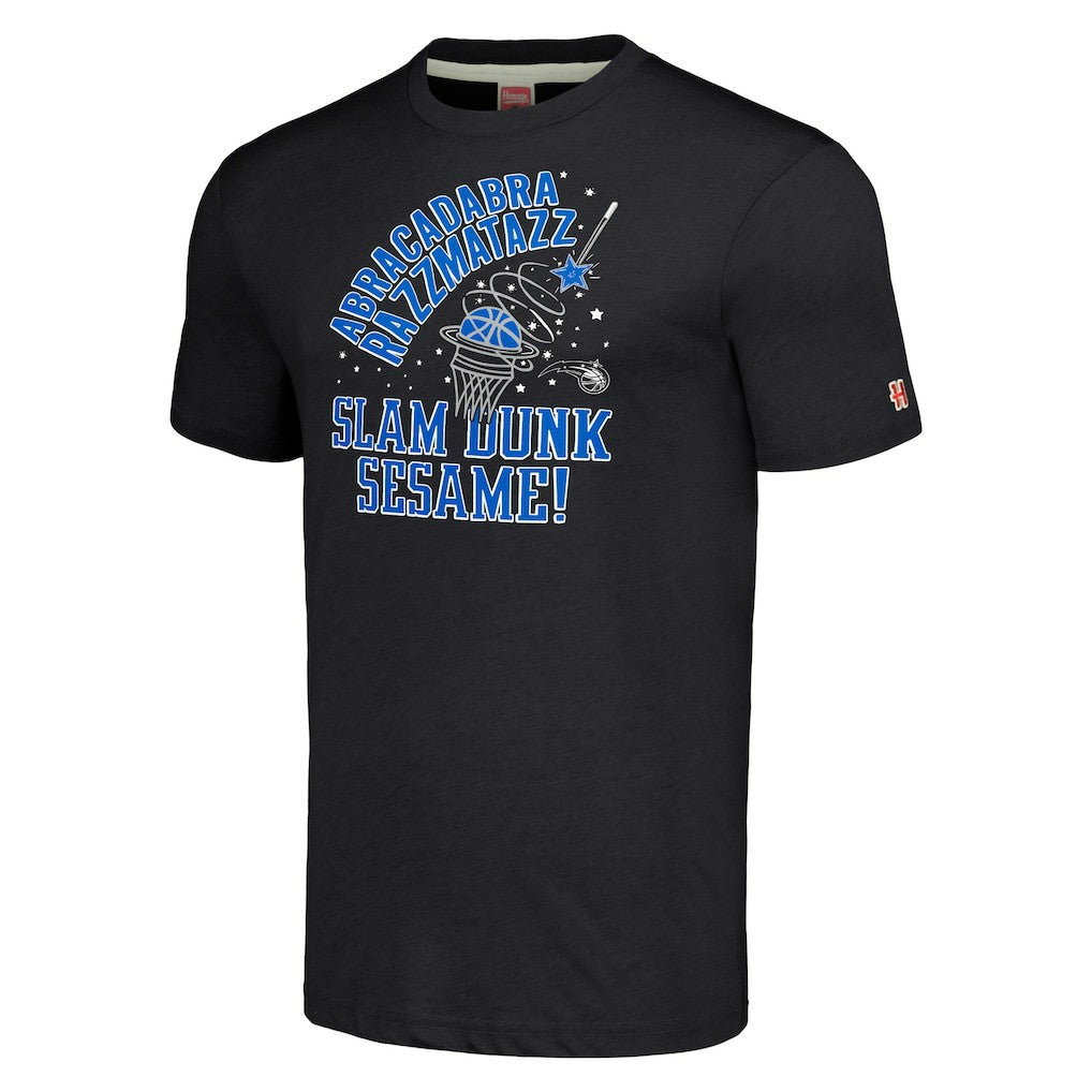 NBA - Orlando Magic Homage Unisex Slam Dunk Sesame Tri-Blend T-Shirt - Charcoal