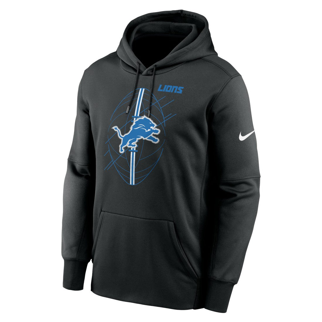 Detroit Lions Team Performance Pullover Hoodie Black - Nike