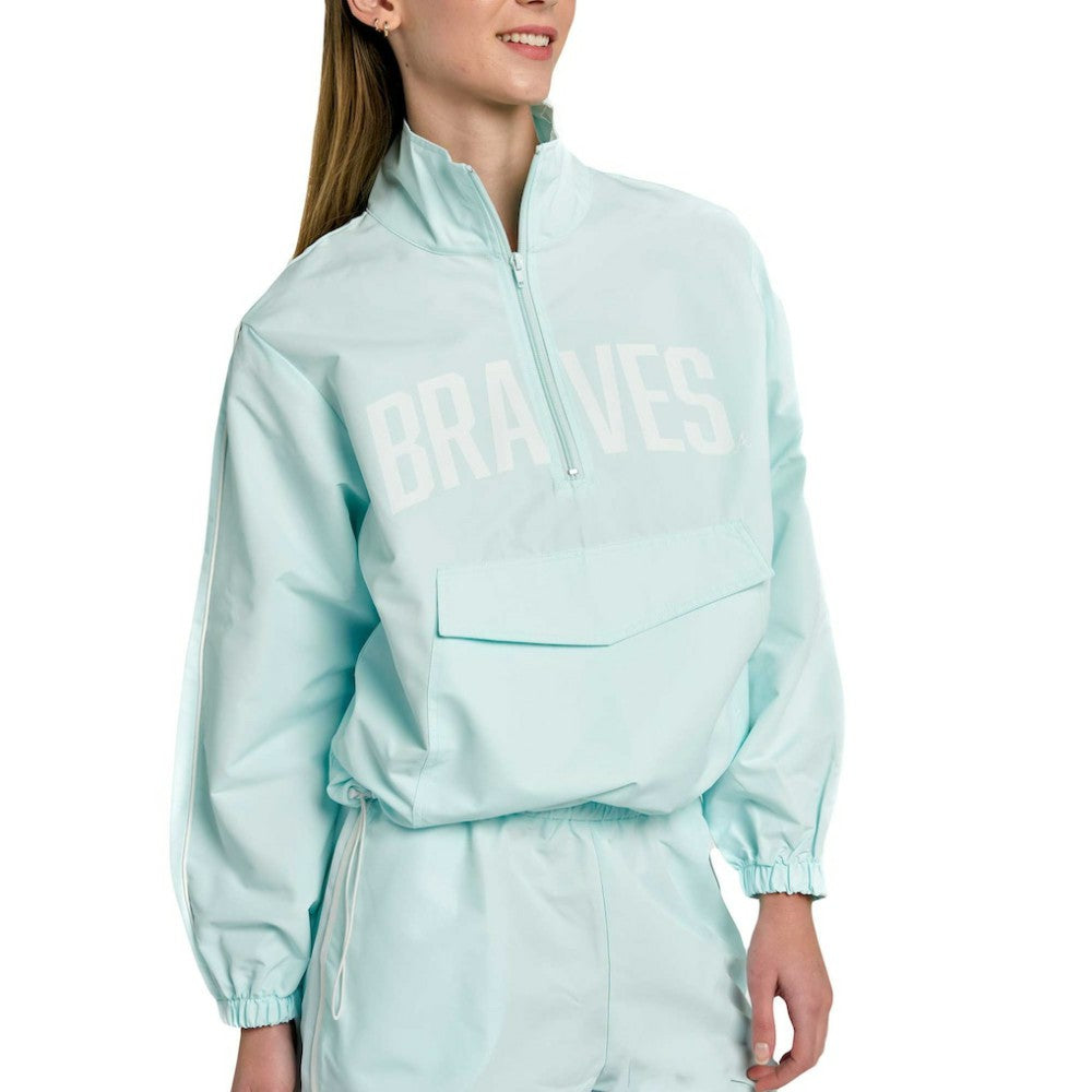 Atlanta Braves Lusso Women's Parker Half-Zip Jacket On Sale