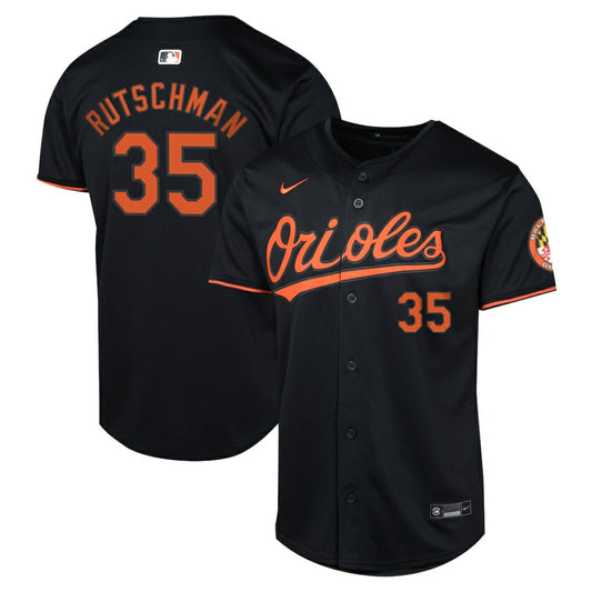 Adley Rutschman Baltimore Orioles Nike Youth Alternate Limited Player Jersey - Black | MLB Jerseys
