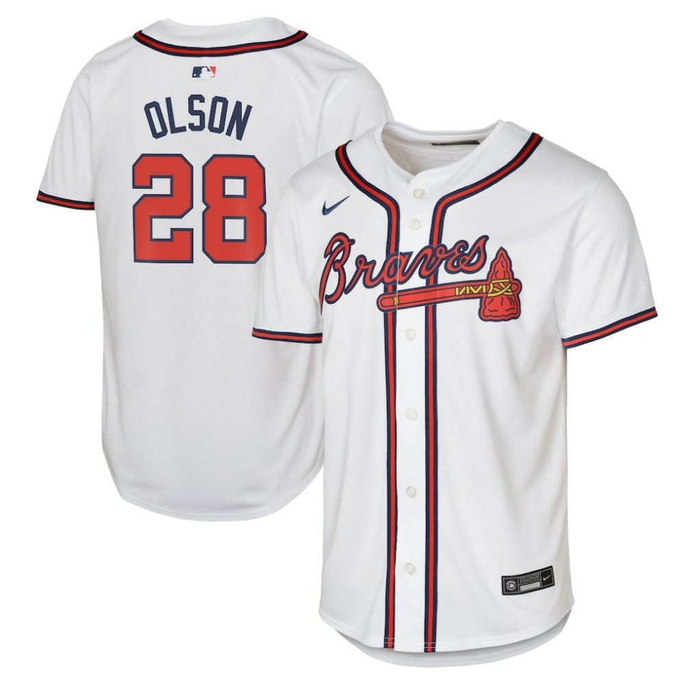 Matt Olson Atlanta Braves Nike Youth Home Limited Player Jersey - White | MLB Jerseys