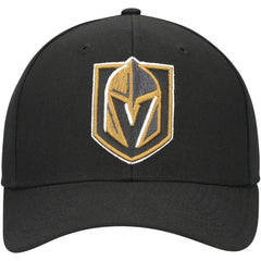 Vegas Golden Knights Mitchell & Ness Team Ground Pro Adjustable Hat Black