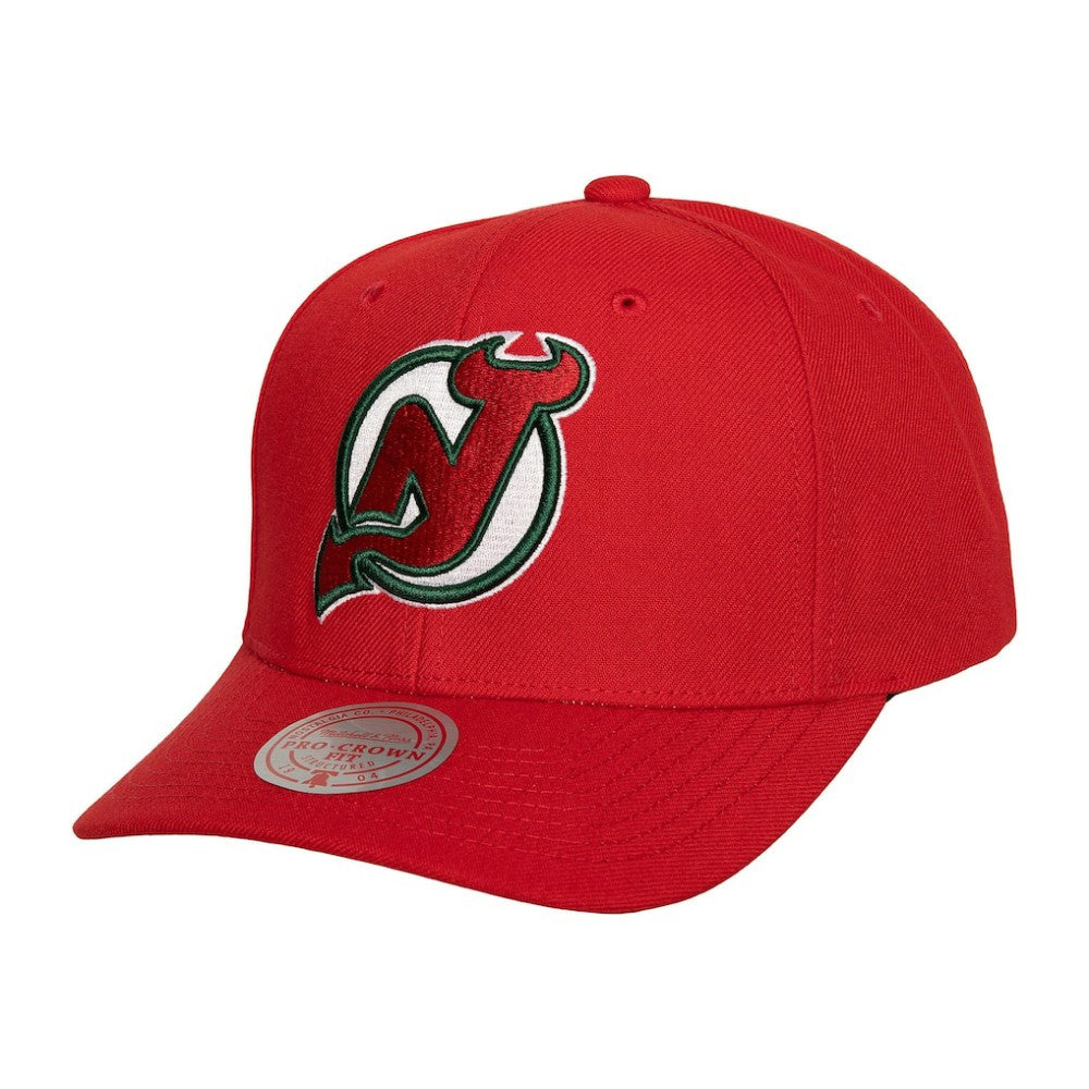 New Jersey Devils - Mitchell & Ness Team Ground Pro Adjustable Hat Red