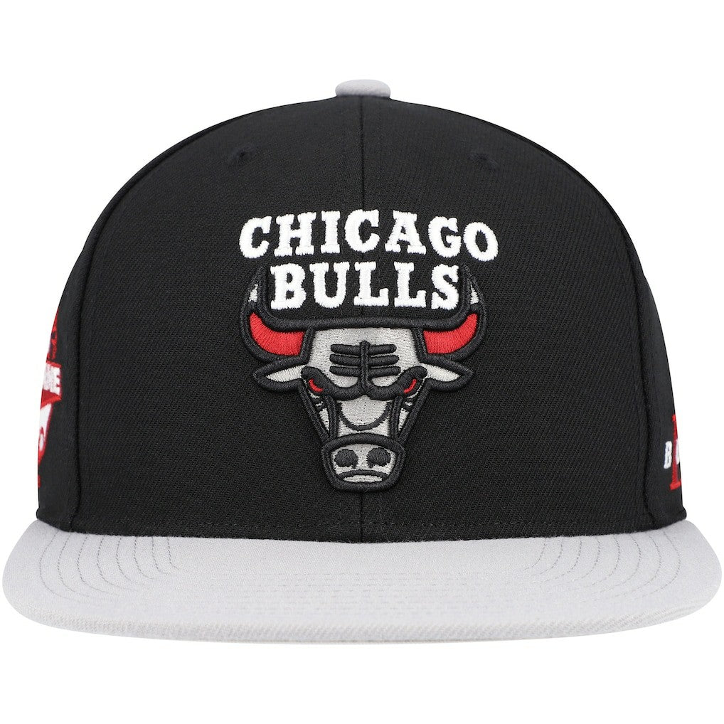 Mitchell & Ness - Chicago Bulls Core Snapback Hat - Black/Gray