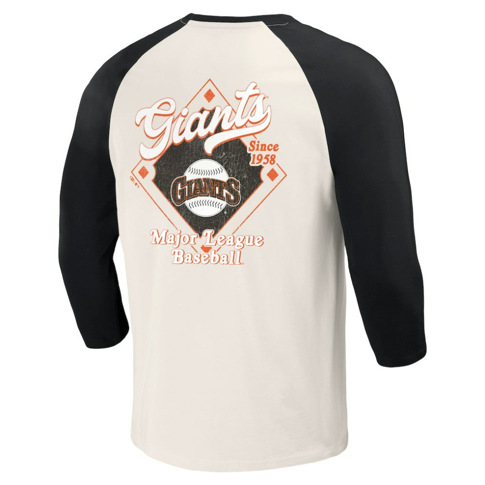 San Francisco Giants Darius Rucker Collection by Fanatics Cooperstown Collection Raglan 3/4-Sleeve T-Shirt discount