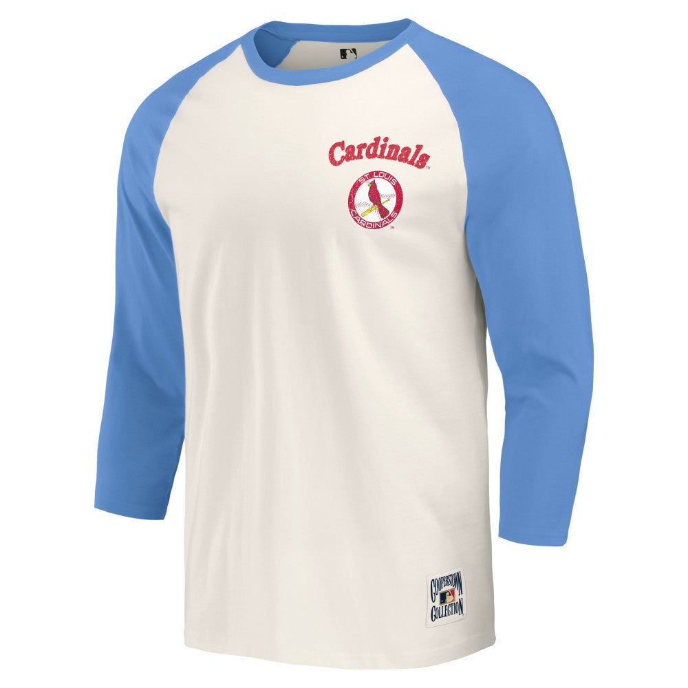 St. Louis Cardinals Darius Rucker Collection by Fanatics Cooperstown Collection Raglan 3/4-Sleeve T-Shirt Lifestyle
