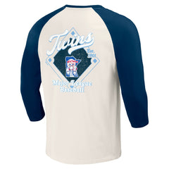 Minnesota Twins Darius Rucker Collection by Fanatics Cooperstown Collection Raglan 3/4-Sleeve T-Shirt Online