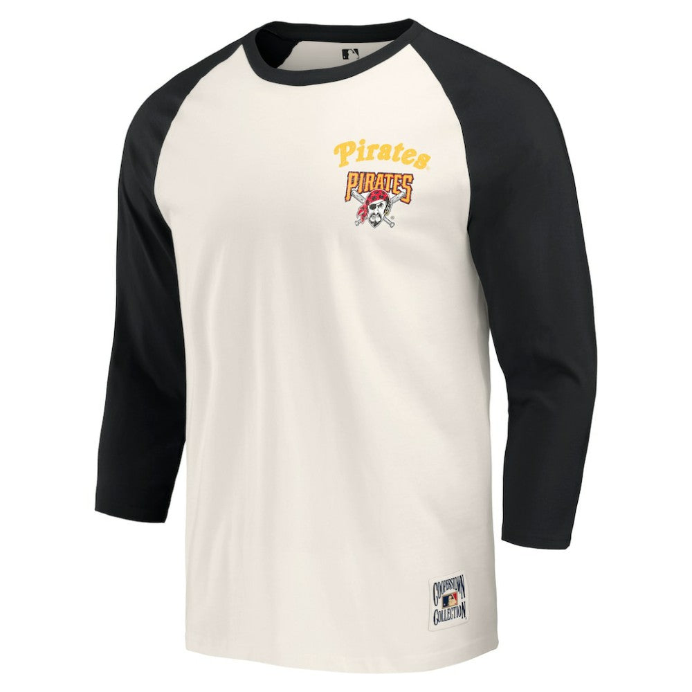 Pittsburgh Pirates Darius Rucker Collection by Fanatics Cooperstown Collection Raglan 3/4-Sleeve T-Shirt Online