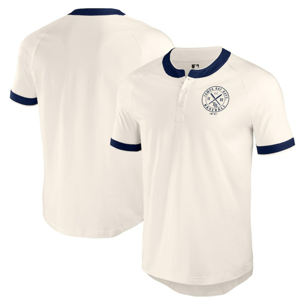 Tampa Bay Rays Darius Rucker Collection by Fanatics Henley Raglan T-Shirt Clearance