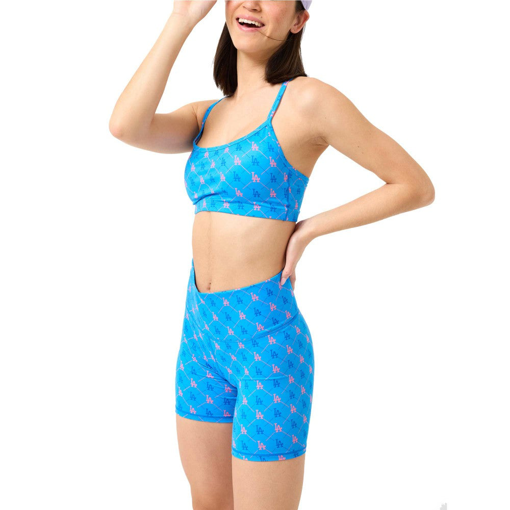 Los Angeles Dodgers Terez Women's TLC Printed High-Waisted Bike Shorts discount