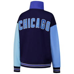 Chicago Cubs Terez Women's Classic Colorblock Quarter-Zip Sweatshirt for sale