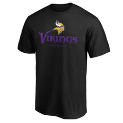 Minnesota Vikings Team Lockup T-Shirt Black - NFL