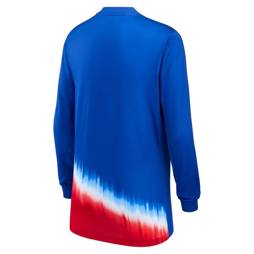 Nike USMNT Youth 2024 Away Replica Long Sleeve Jerseys - Blue