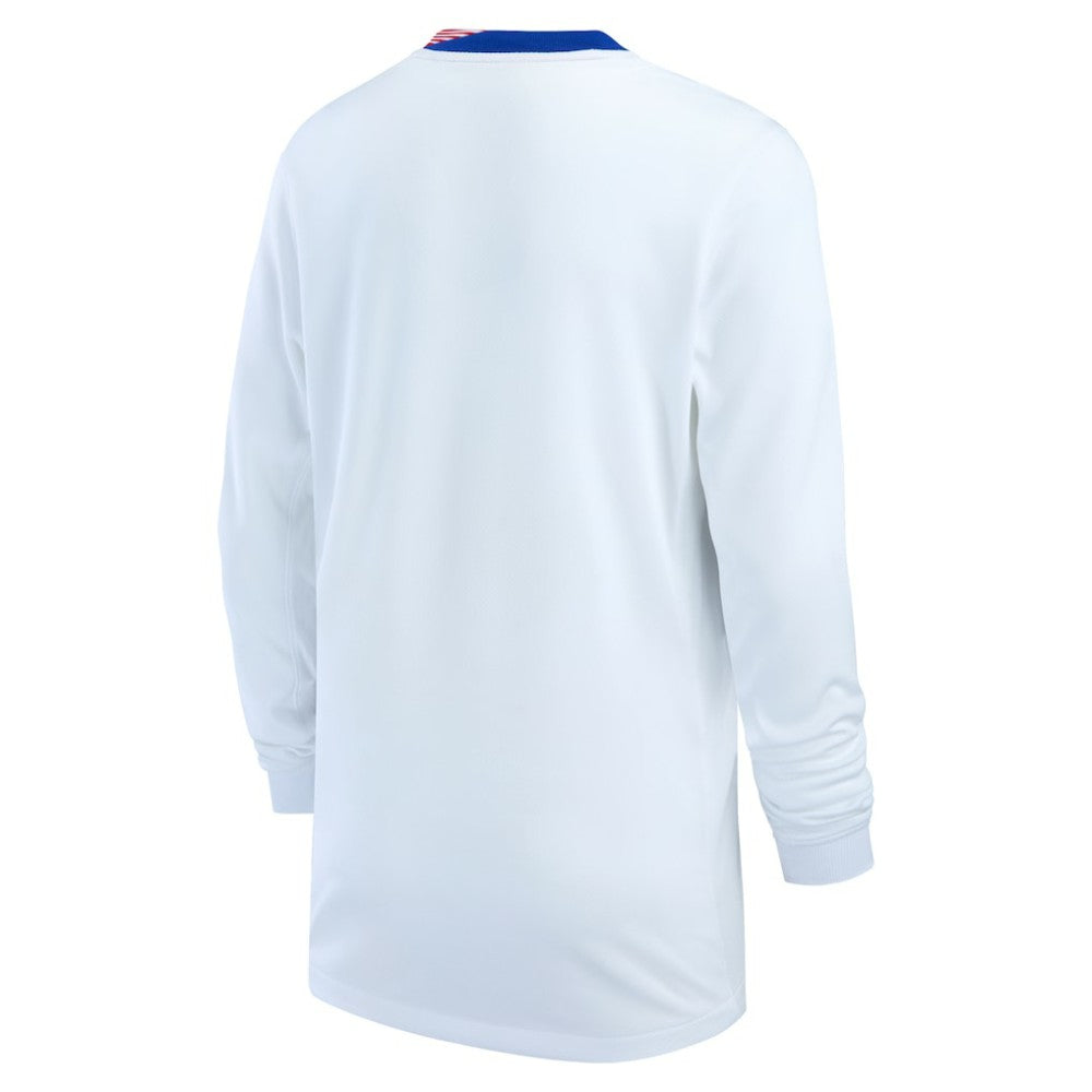 Nike USMNT Youth 2024 Home Replica Long Sleeve Jerseys - White