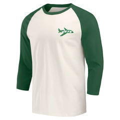 New York Jets Darius Rucker Collection Raglan 3/4 Sleeve T-Shirt Kelly Green/White - Fanatics