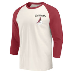 Arizona Cardinals Darius Rucker Collection Raglan 3/4 Sleeve T-Shirt Cardinal/White - Fanatics