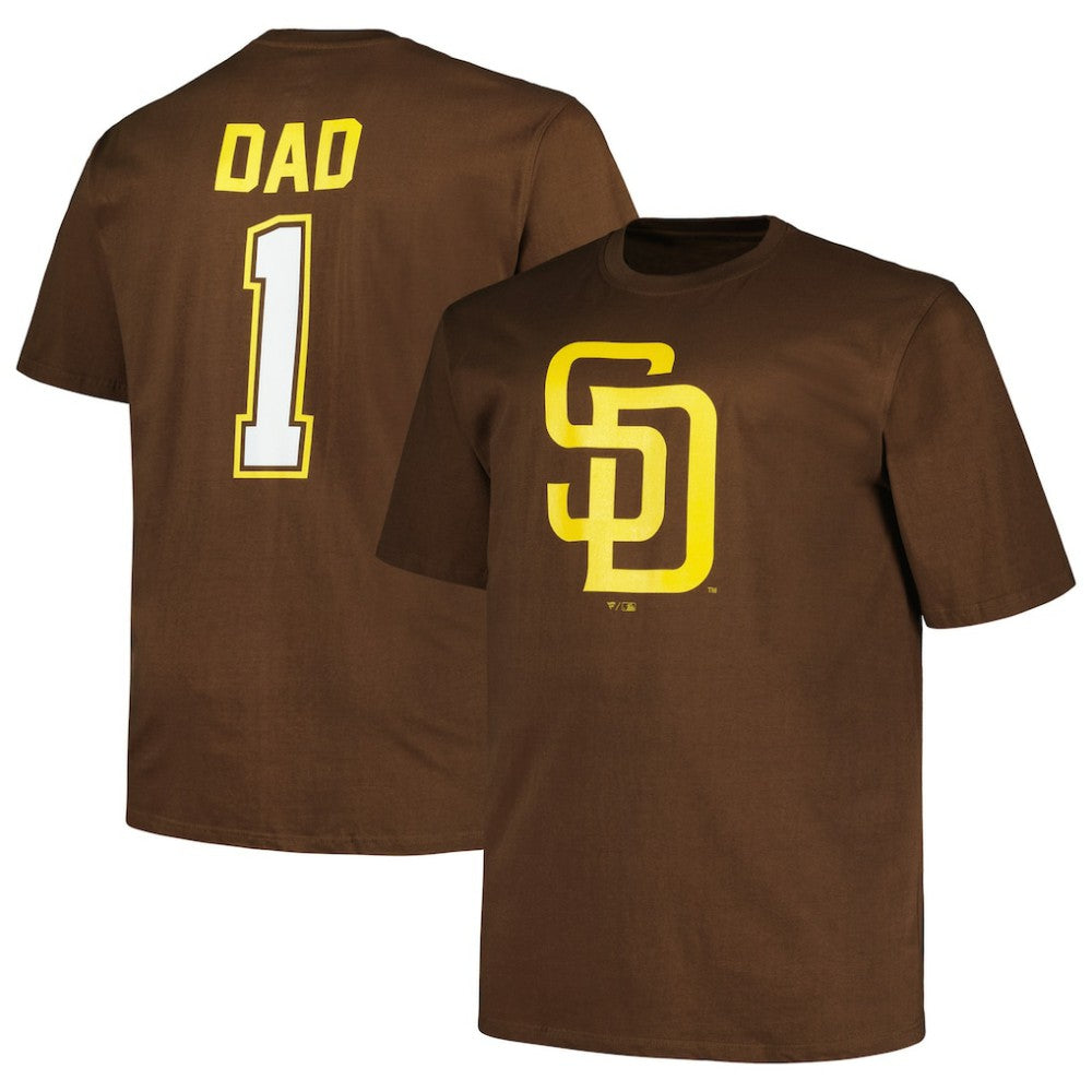 San Diego Padres Profile Big & Tall #1 Dad T-Shirt Clearance