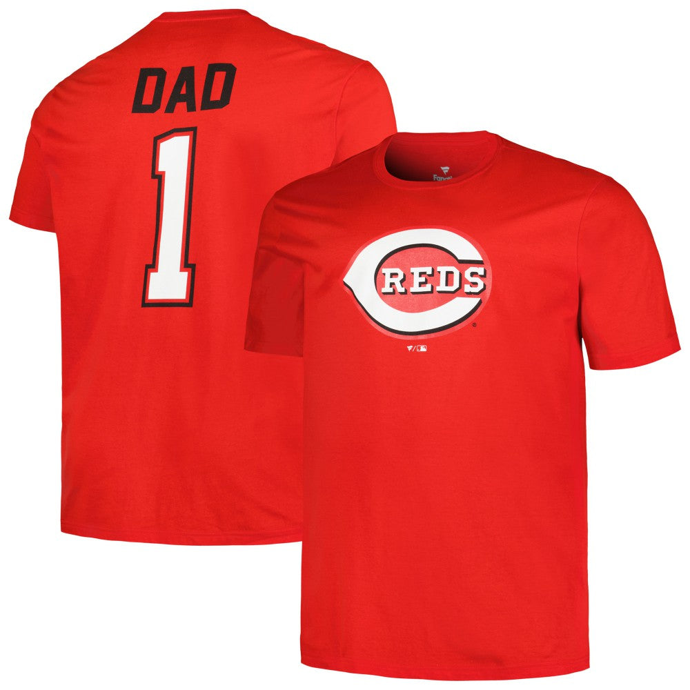 Cincinnati Reds Profile Big & Tall #1 Dad T-Shirt Lifestyle