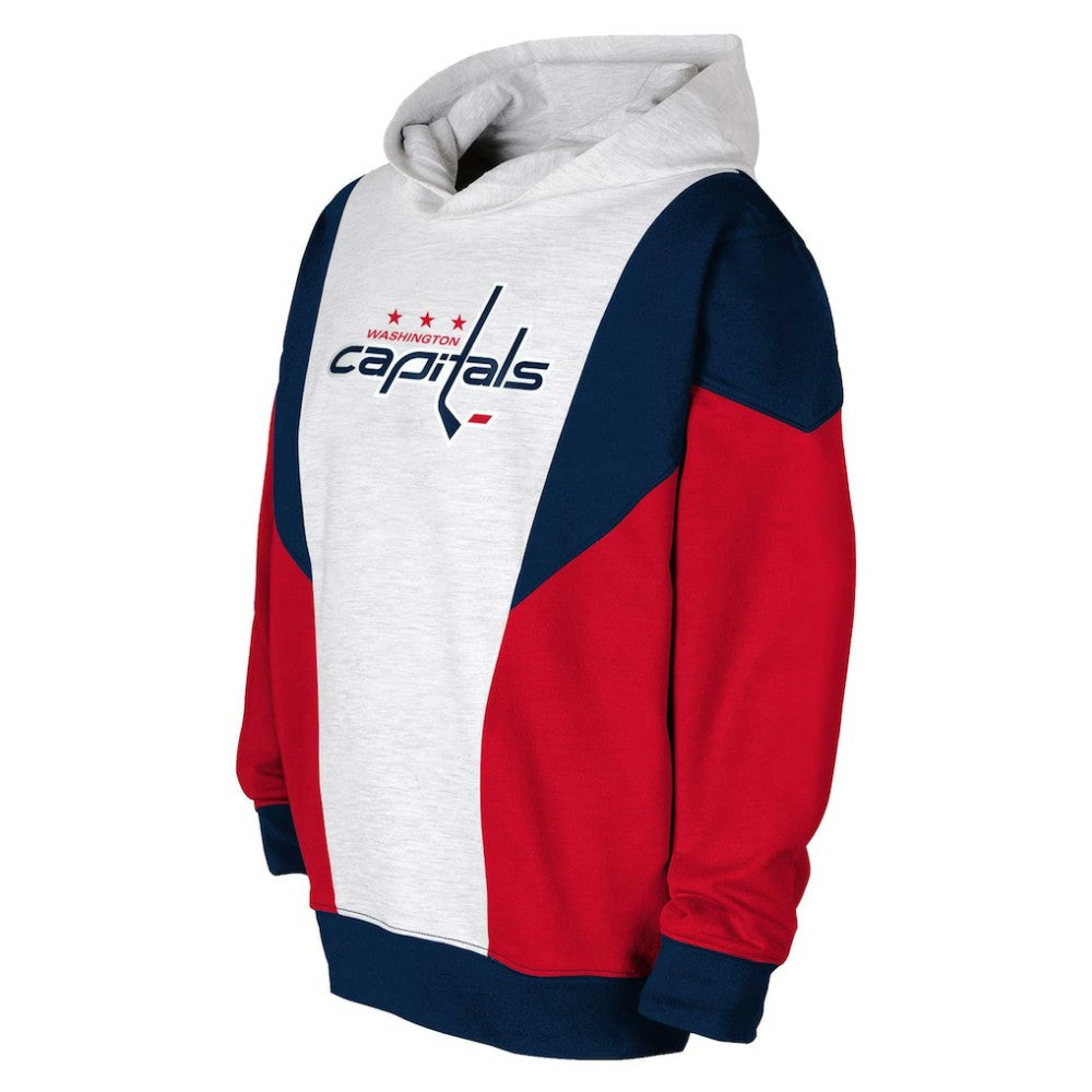 Washington Capitals Youth Champion League Fleece Pullover Hoodie Ash/Navy
