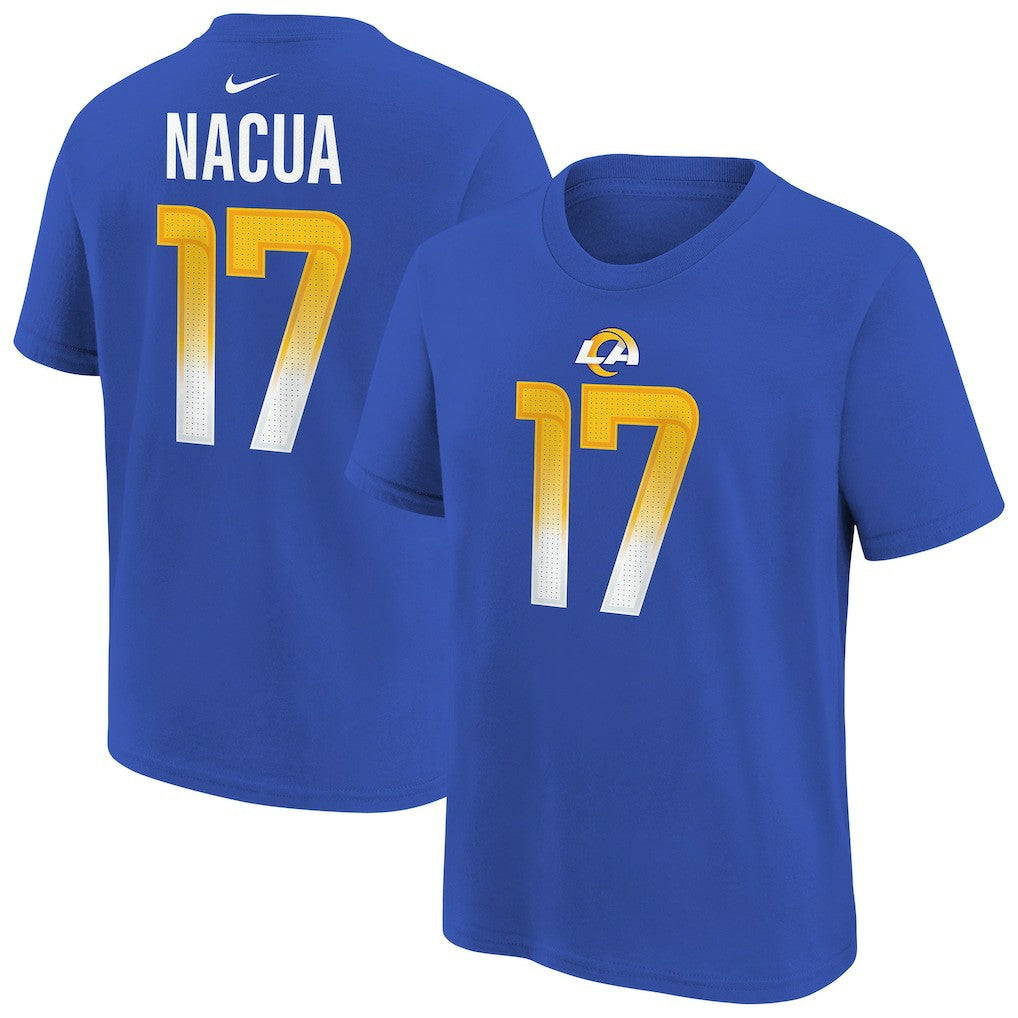 Puka Nacua Los Angeles Rams Youth Player Name & Number T-Shirt Royal - Nike