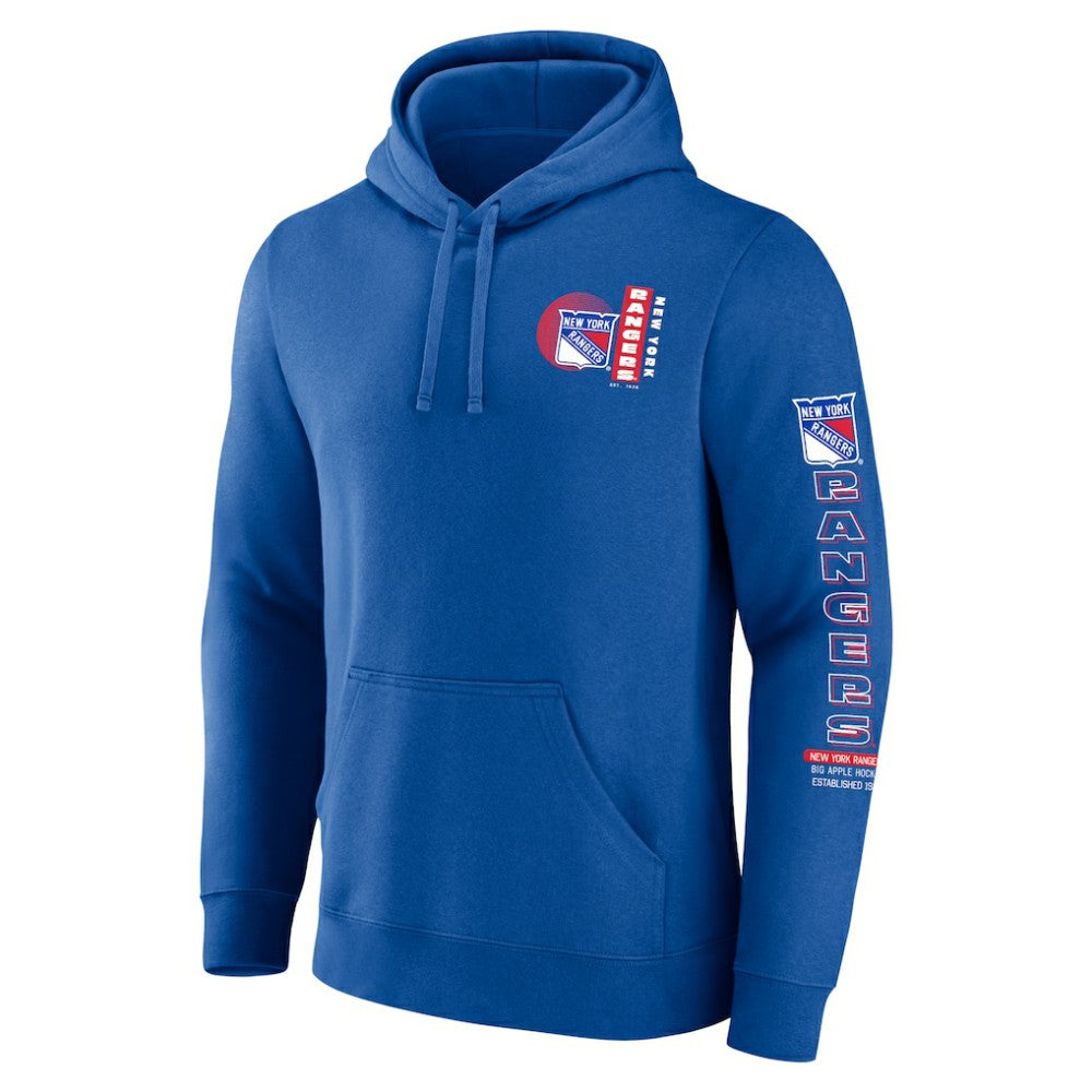 New York Rangers Fanatics Revolution Pullover Hoodie Blue