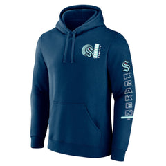 Seattle Kraken Fanatics Revolution Pullover Hoodie Deep Sea Blue